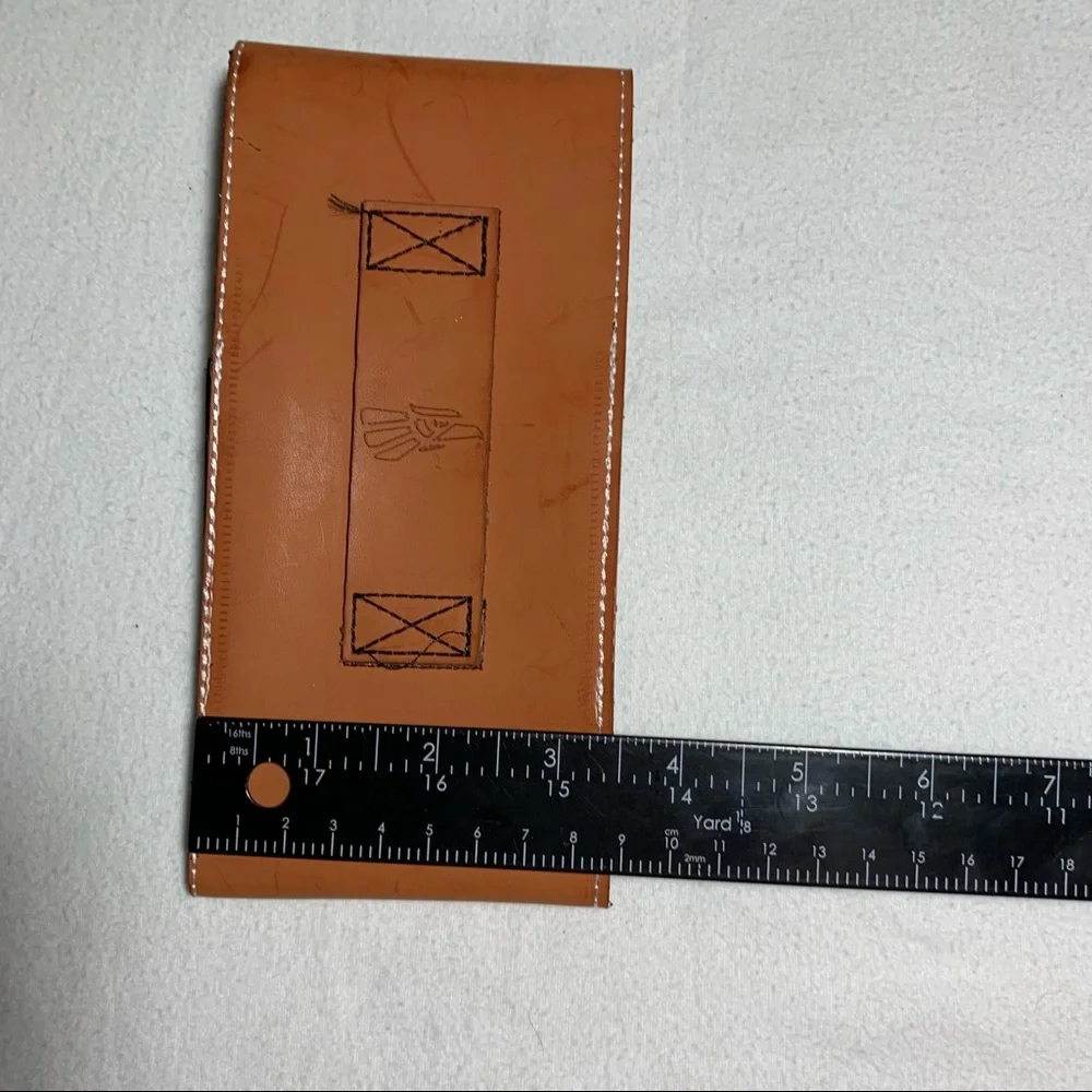 WESTERN LEATHER CELL PHONE CASE,‎ FUNDA VAQUERA DE CUERO COWBOY RODEO PHONE CASE - Picture 5 of 9